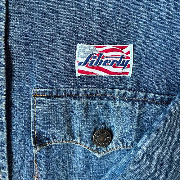 Vintage 70s Levi's Liberty Blue Denim Shirt/Jacket - Picture 6 of 11
